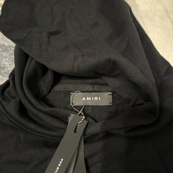 Amiri Black Logo Hoodie Pullover Mens Size Small Medium or Large - Picture 3 of 4